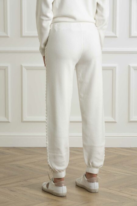 PATRIZIA PEPE-PANTALONE MORBIDO-PP8P0647K207 BIANCO 1