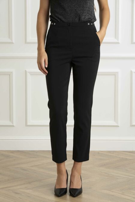 PATRIZIA PEPE-PANTALONE SIGARETTA-PP8P0655A6F5 NERO 44