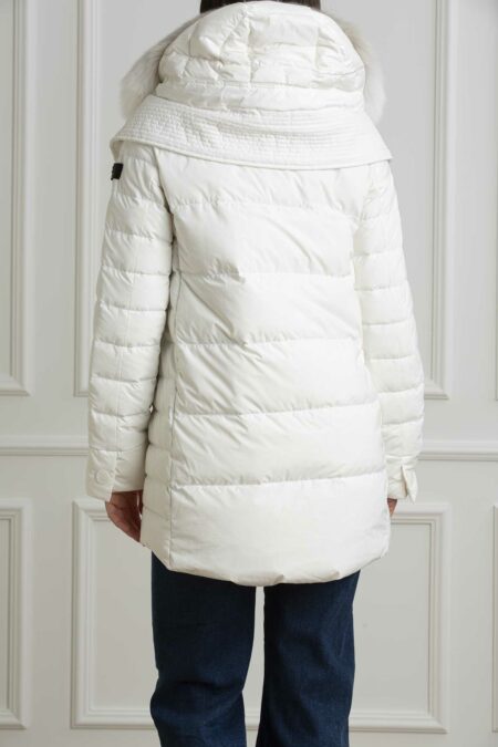 PEUTEREY-PARKA DONNA FUR-PYITOKAMLFURA4 BIANCO 42