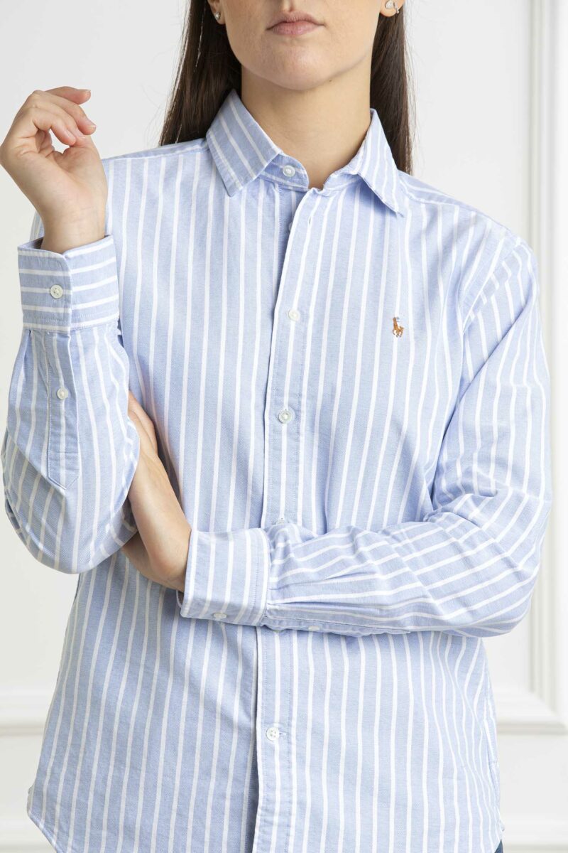 RALPH LAUREN-CAMICIA DONNA-RL891377A BLUEWHITE 8