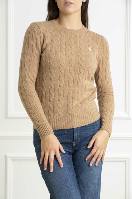 RALPH LAUREN-MAGLIA M/L JULIANNA-RL910421A24 CAMEL XS