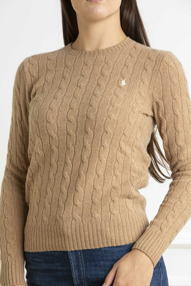 RALPH LAUREN-MAGLIA M/L JULIANNA-RL910421A24 CAMEL XS