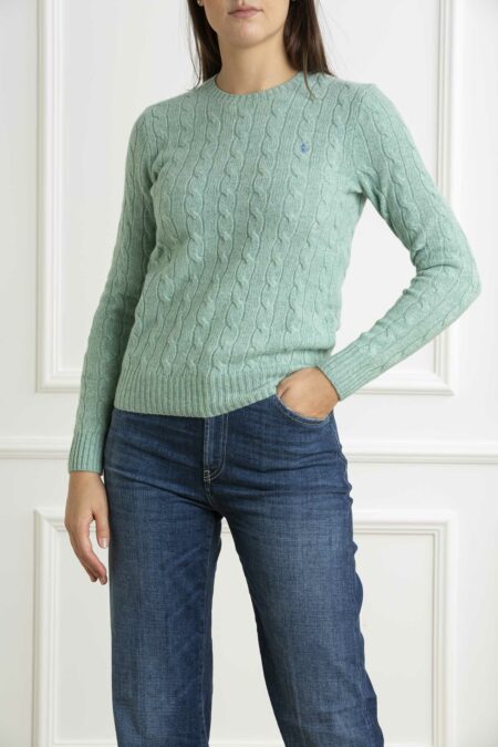 RALPH LAUREN-MAGLIA M/L JULIANNA-RL910421A24 GREEN XS