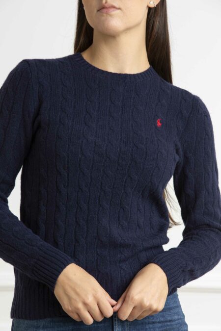 RALPH LAUREN-MAGLIA M/L JULIANNA-RL910421A24 NAVY XS