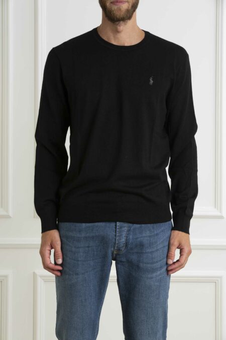 RALPH LAUREN-MAGLIA M/L-RL946143 BLACK XS