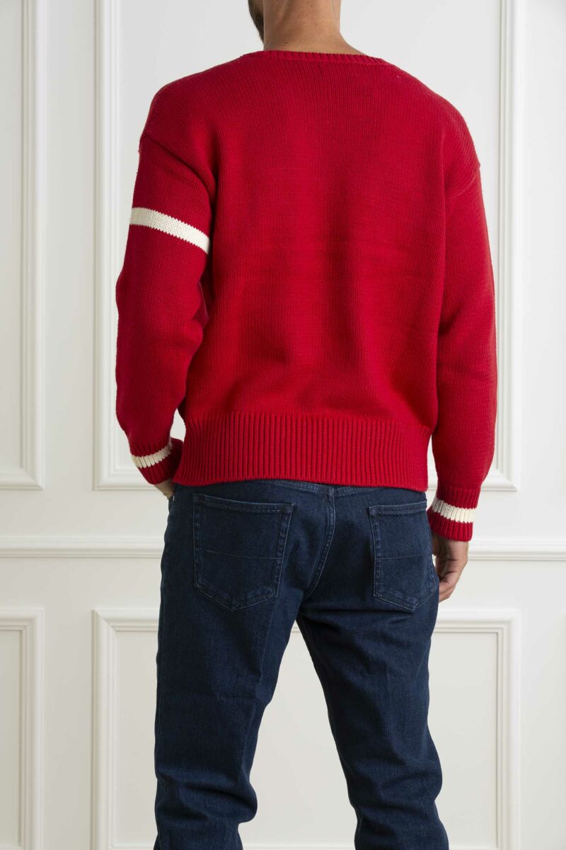 RALPH LAUREN-PULLOVER MANICA LUNGA-RL949298 RED S