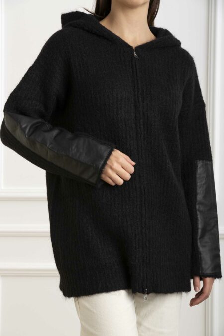 ALPHA-MAGLIA CAPPUCCIO COSTA INGLESE-APAD8430E NERO 42