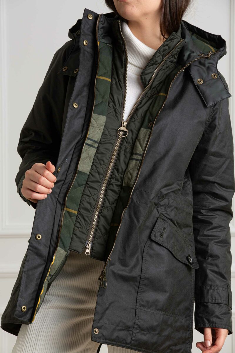 BARBOUR-CANNICH WAX JACKET-BBLWX1179LWX SAGE 42