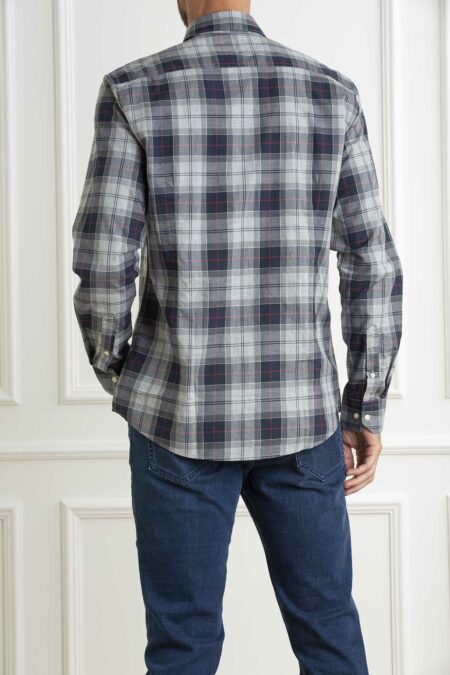 BARBOUR-CAMICIAWETHERAM TAILORED SHIRT-BBMSH4982MSH GRANITE XXL