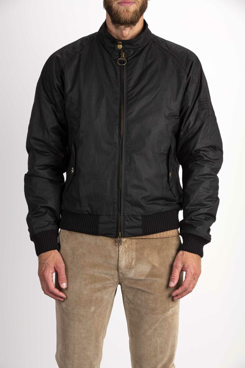 BARBOUR-BOMBER MERCHANT WAX-BBMWX0465A3 BLACK XL