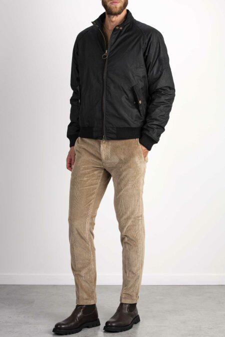 BARBOUR-BOMBER MERCHANT WAX-BBMWX0465A3 BLACK XL