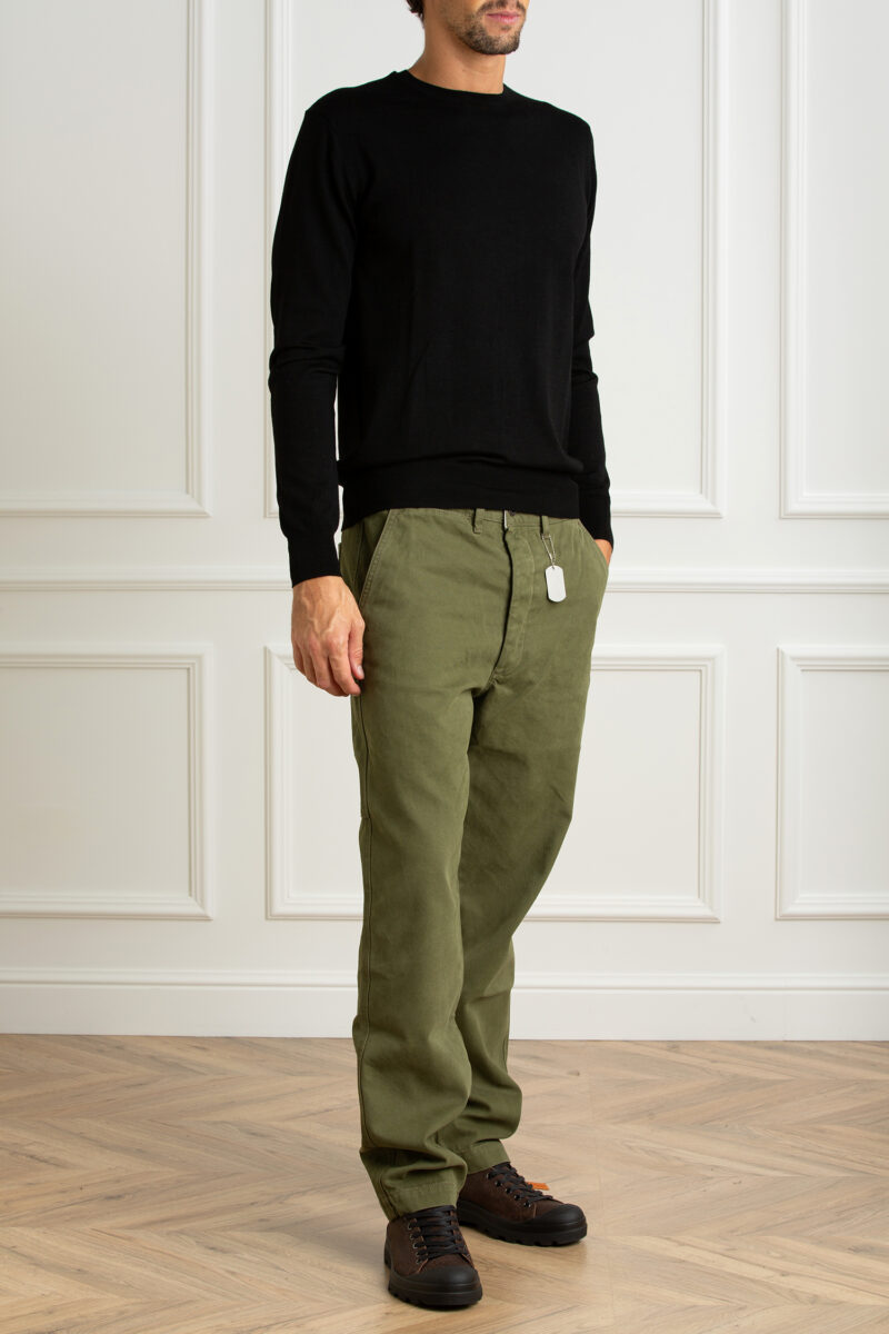 CHESAPEAKE'S-PANTALONE WORK CANVAS-CHELAFONTA4 GREEN 33