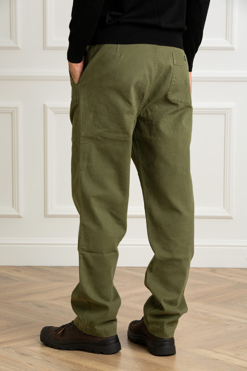 CHESAPEAKE'S-PANTALONE WORK CANVAS-CHELAFONTA4 GREEN 33