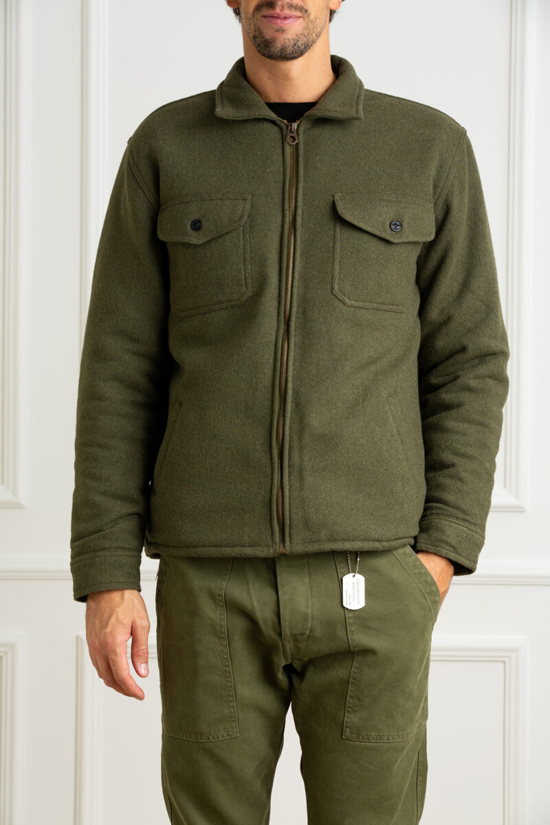 CHESAPEAKE'S-GIUBBINO WOOL ZIP PADDED SOUTHPORT-CHESOUTHPORTA4 GREEN XL