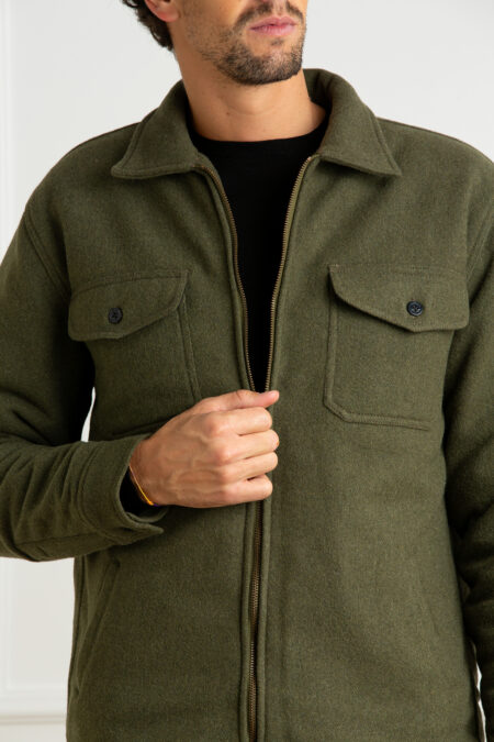 CHESAPEAKE'S-GIUBBINO WOOL ZIP PADDED SOUTHPORT-CHESOUTHPORTA4 GREEN XL