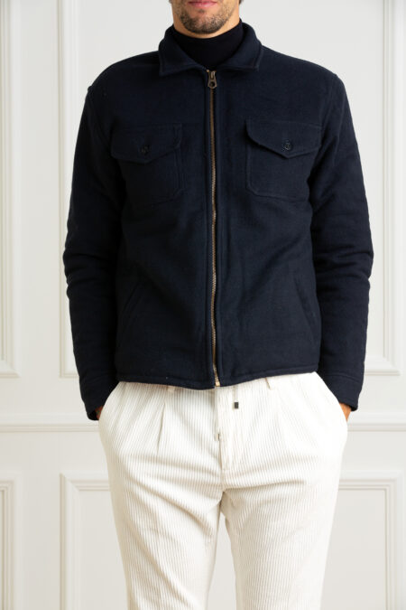 CHESAPEAKE'S-GIUBBINO WOOL ZIP PADDED SOUTHPORT-CHESOUTHPORTA4 NAVY S