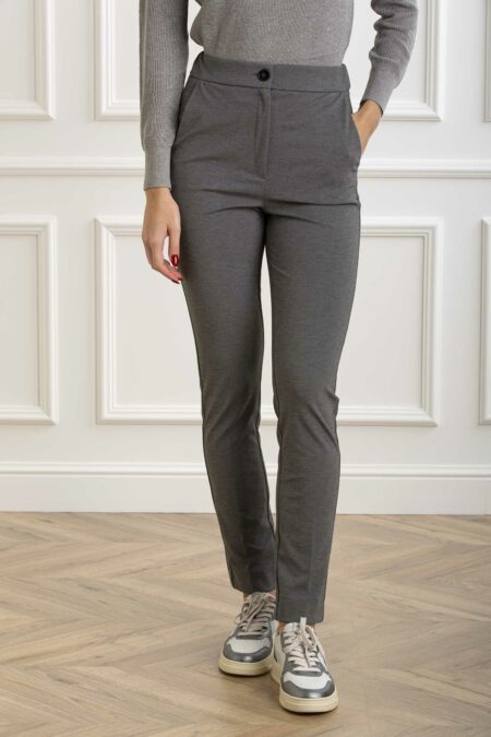 EMME MARELLA-PANTALONE IN JERSEY-EMPIA GRIGIO S