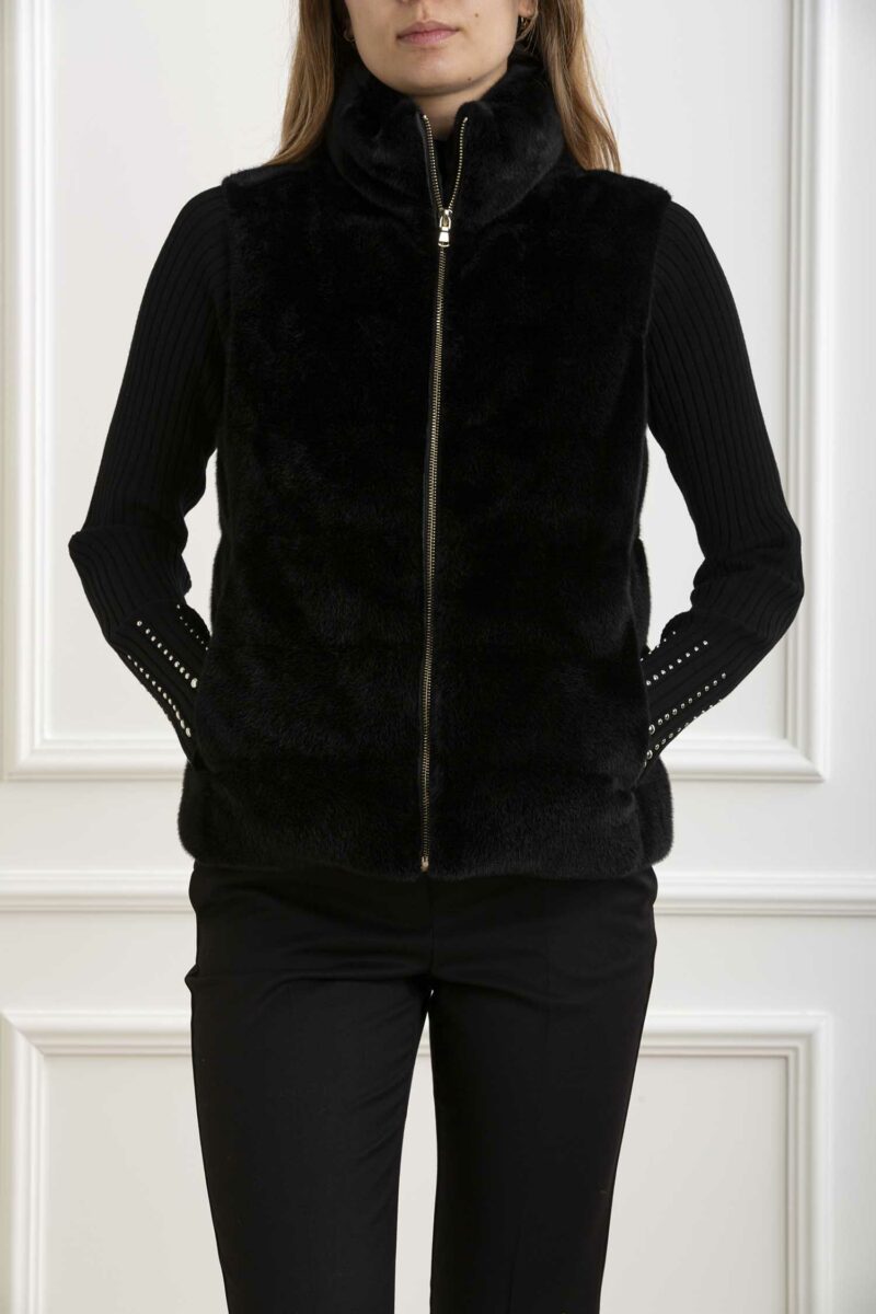 EMME MARELLA-GILET IMBOTTITO VIVY-EMVIVY NERO 44