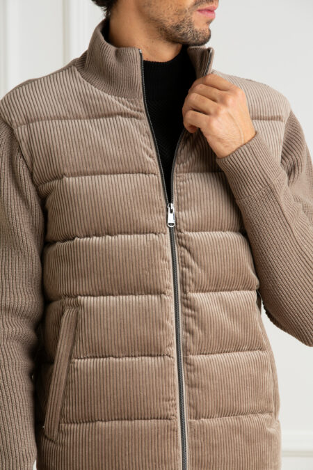 HARMONT & BLAINE-BOMBER IN VELLUTO IN PIUMA-HAK0M2280406091 LONTRA XXL