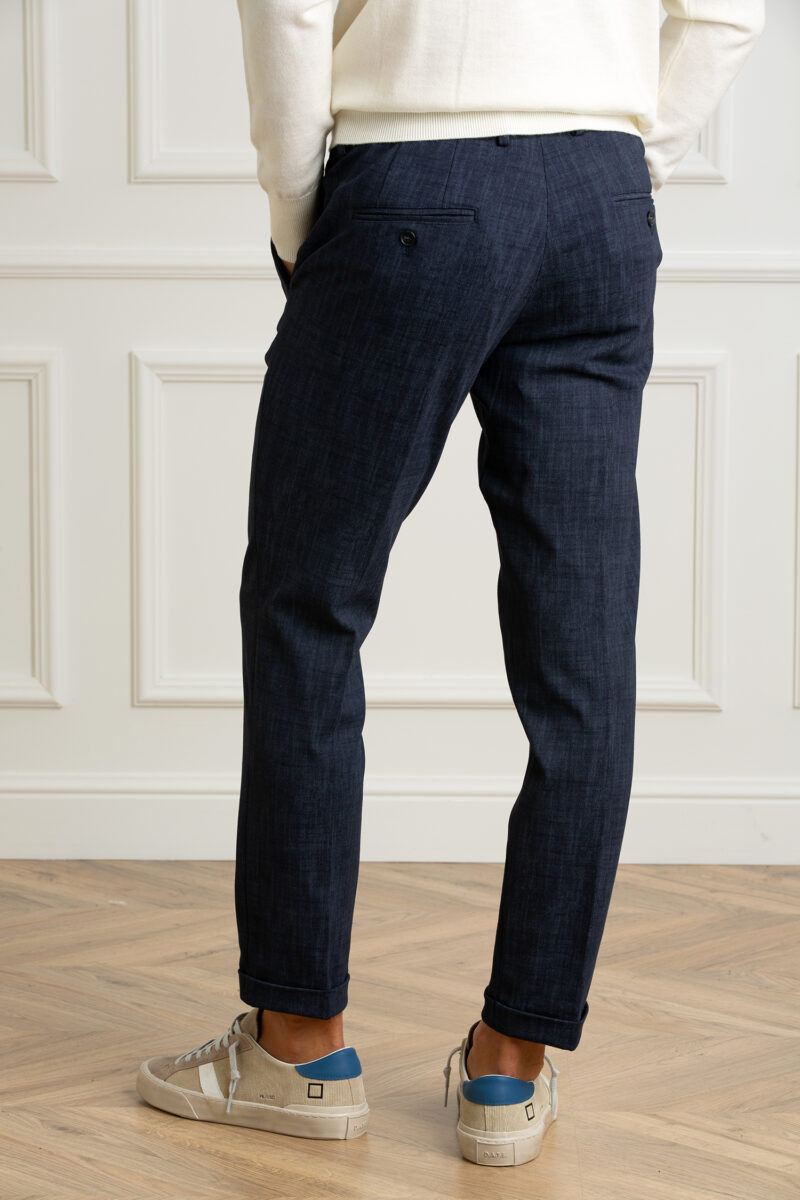 HOSIO-PANTALONE JERSY EFF. DENIM-HO24408P101RA4 BLU 50