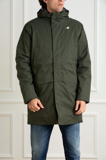 K-WAY-GIUBBINO JARNO TWILL MARMOTTA-KWK8133FW GREEN XL