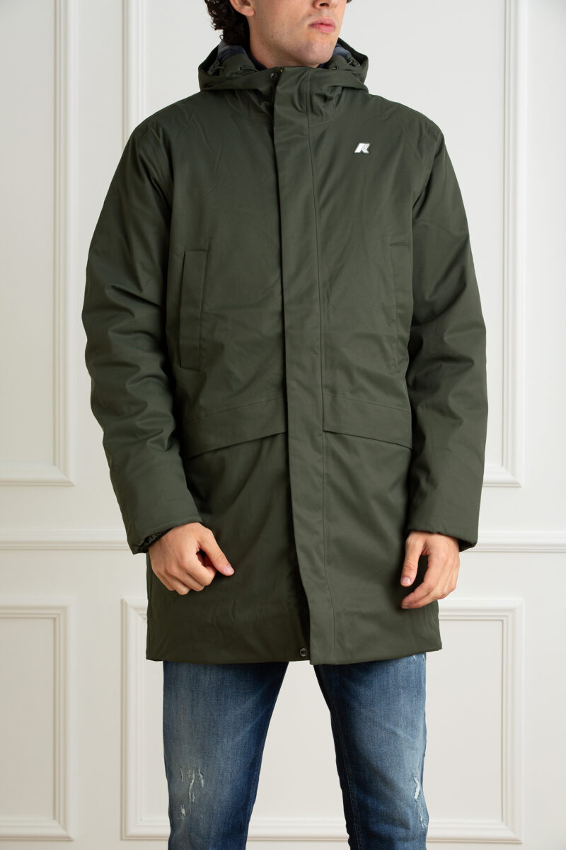 K-WAY-GIUBBINO JARNO TWILL MARMOTTA-KWK8133FW GREEN XL