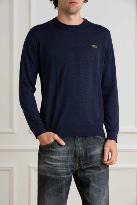 LACOSTE-MAGLIA UOMO-LCAH3225 BLU 5