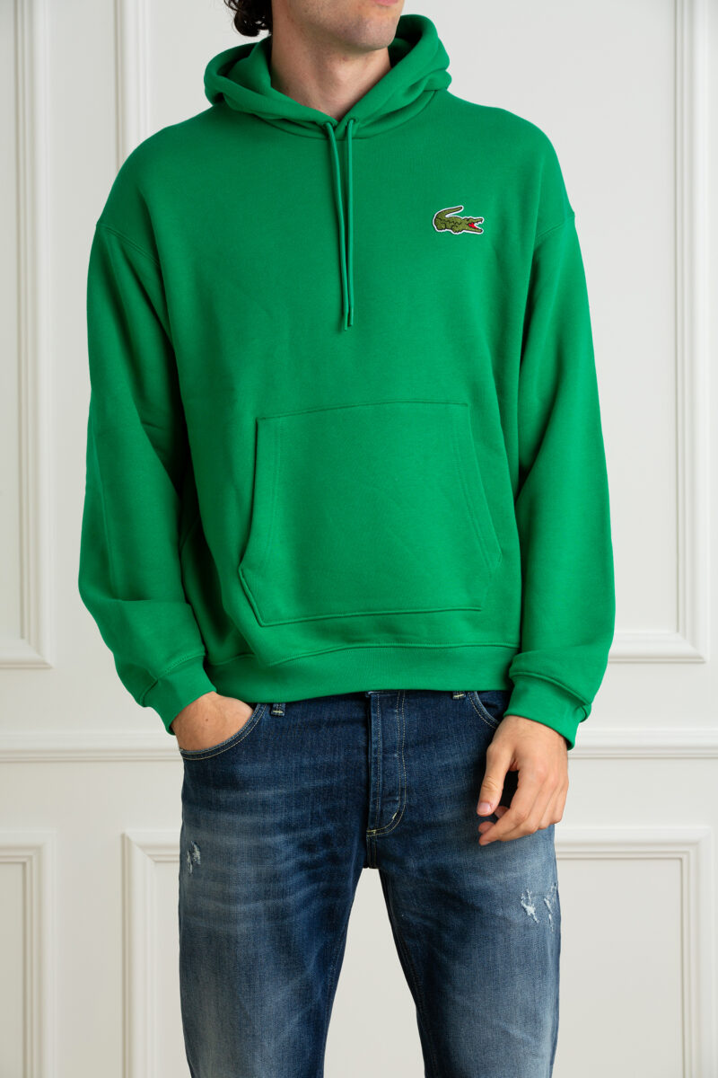 LACOSTE-FELPA UOMO-LCSH2754 VERDE 6