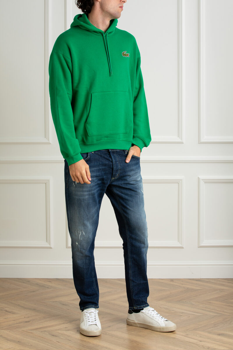 LACOSTE-FELPA UOMO-LCSH2754 VERDE 6