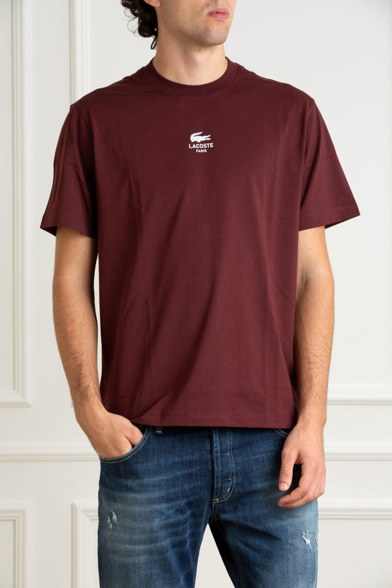 LACOSTE-T-SHIRTS UOMO-LCTH2739 BORDO 5