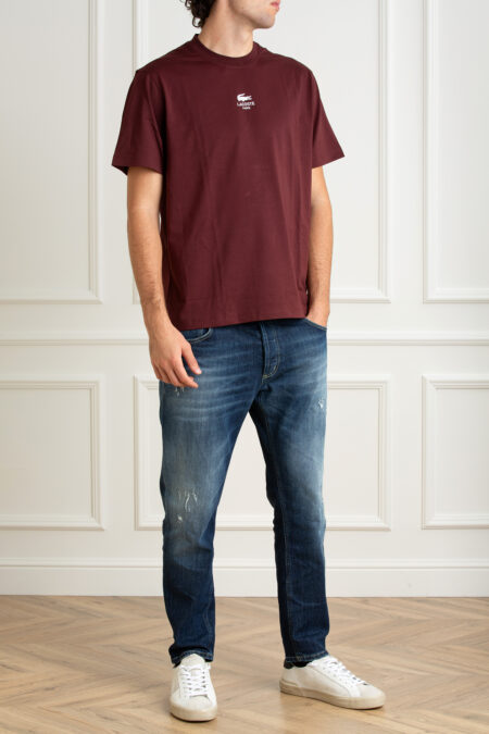 LACOSTE-T-SHIRTS UOMO-LCTH2739 BORDO 5