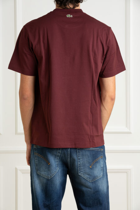 LACOSTE-T-SHIRTS UOMO-LCTH2739 BORDO 5