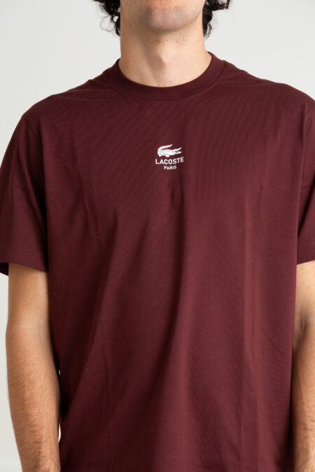 LACOSTE-T-SHIRTS UOMO-LCTH2739 BORDO 5