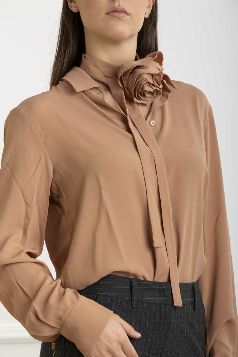 MARELLA-CAMICIA NASTRO-MANASTROA4 CAMMELLO 44