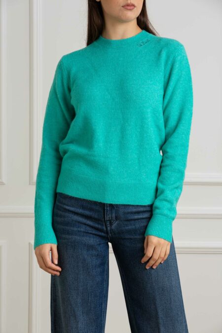 MC2 SAINT BARTH-MAGLIA STRECH HALF NECK SWEATER-MC2SORBONNE GREEN XS