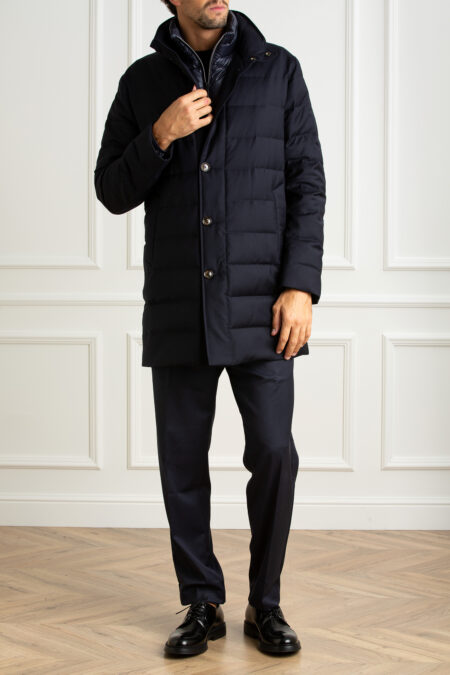 MONTECORE-CAPPOTTO UOMO IMBOTTITO IN PIUMA-MCF07MUCX505106 DARKBLUE 56