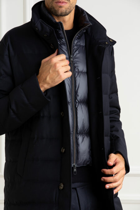 MONTECORE-CAPPOTTO UOMO IMBOTTITO IN PIUMA-MCF07MUCX505106 DARKBLUE 56