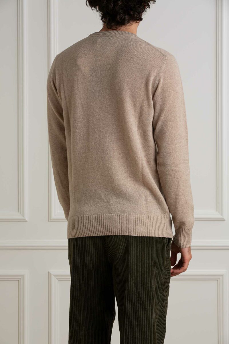 CUSTOMER LOVERS-MAGLIA GIRO  100% CASHMERE F7 LIGHT-PRI67975D BEIGE XXL