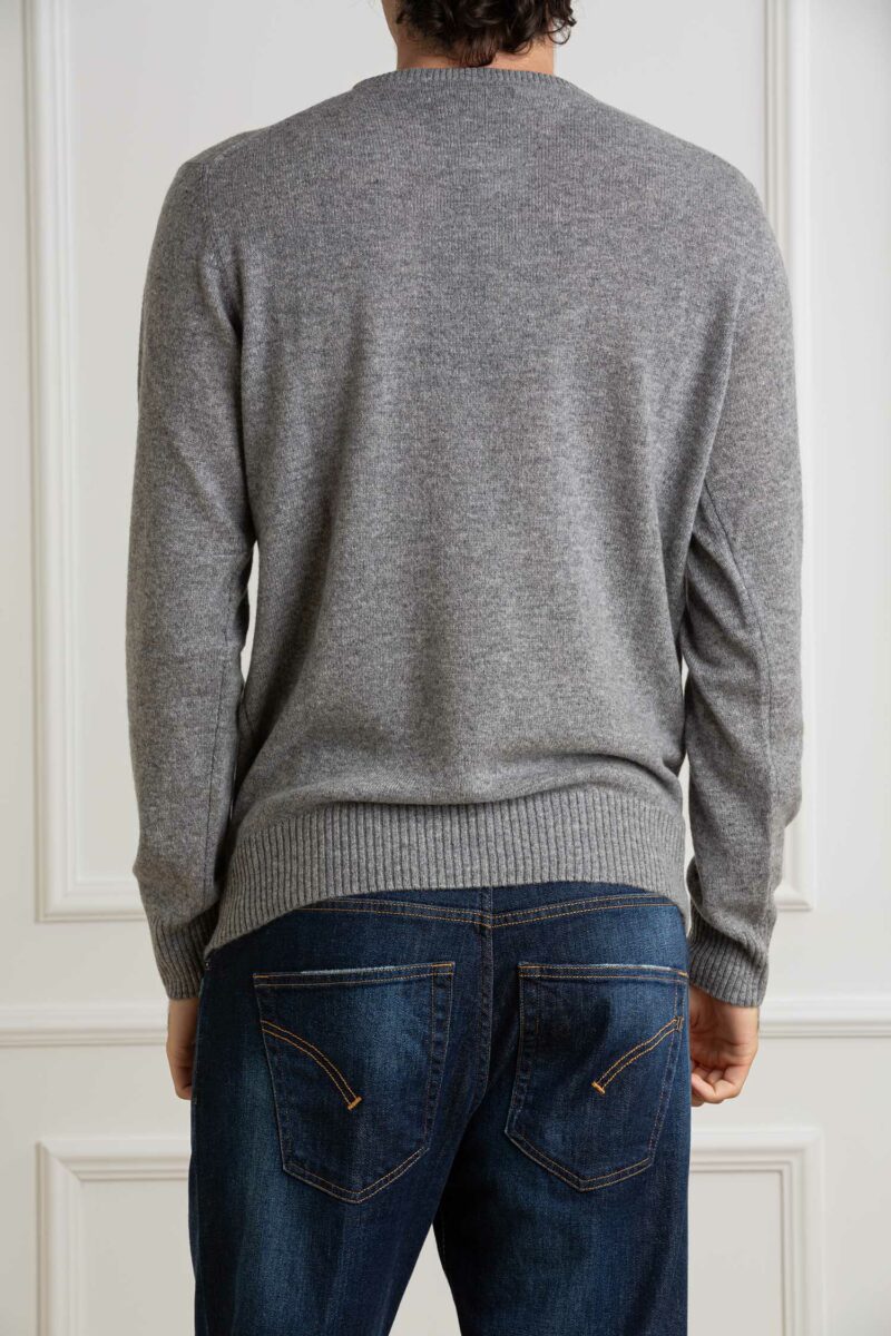 CUSTOMER LOVERS-MAGLIA GIRO  100% CASHMERE F7 LIGHT-PRI67975D GRIGIO XXL