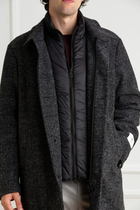 PEUTEREY-CAPPOTTO IN MAGLIA UOMO-PYGERDACHECK GRIGIO S