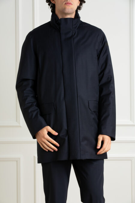 RRD-GIACCONE RAIN COAT-RRDW24020 BLUE 54