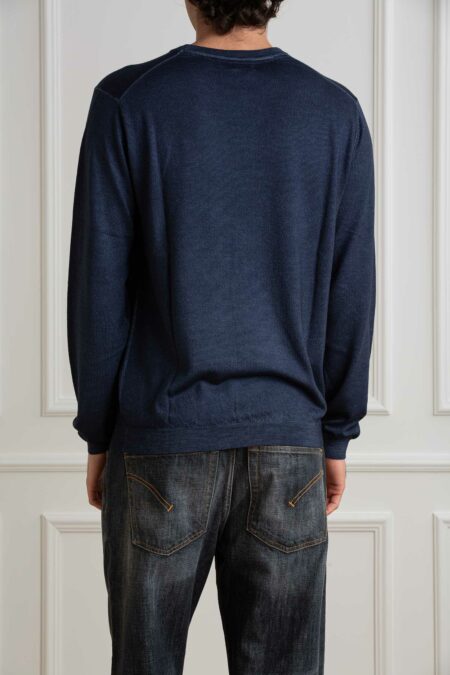 SUN68-FELPA ROUND VINTAGE PLAIN-SNK44147 NAVY XXL