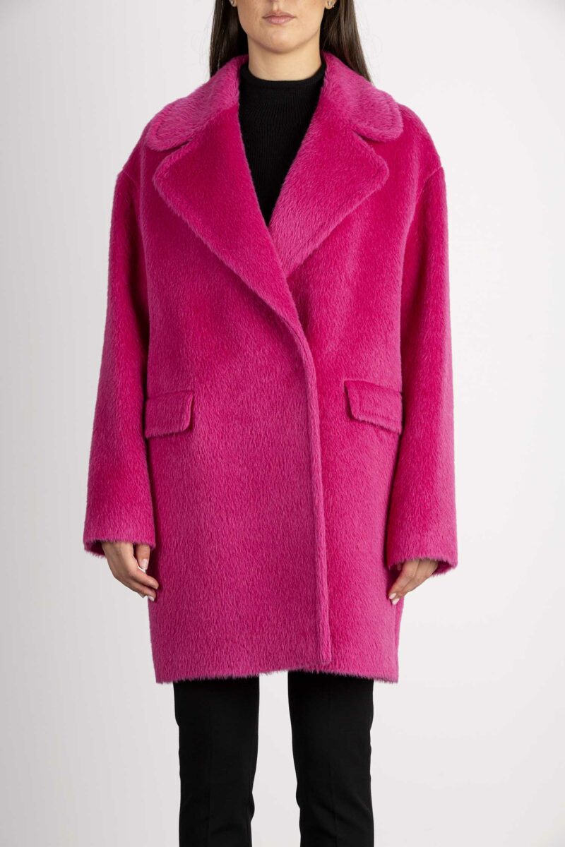 TAGLIATORE-CAPPOTTO ALPACA E LANA PETTO E MEZZO-TAASTRIDA5083U FUCHSIA 42