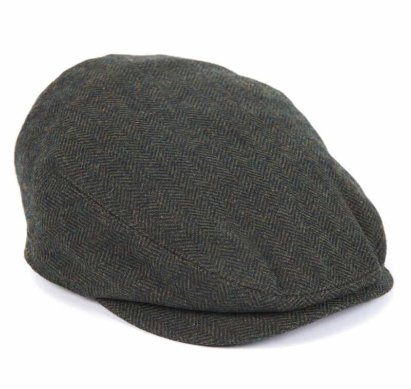 BARBOUR-BARLOW FLAT CAP-BBMHA0483MHA OLIVE M