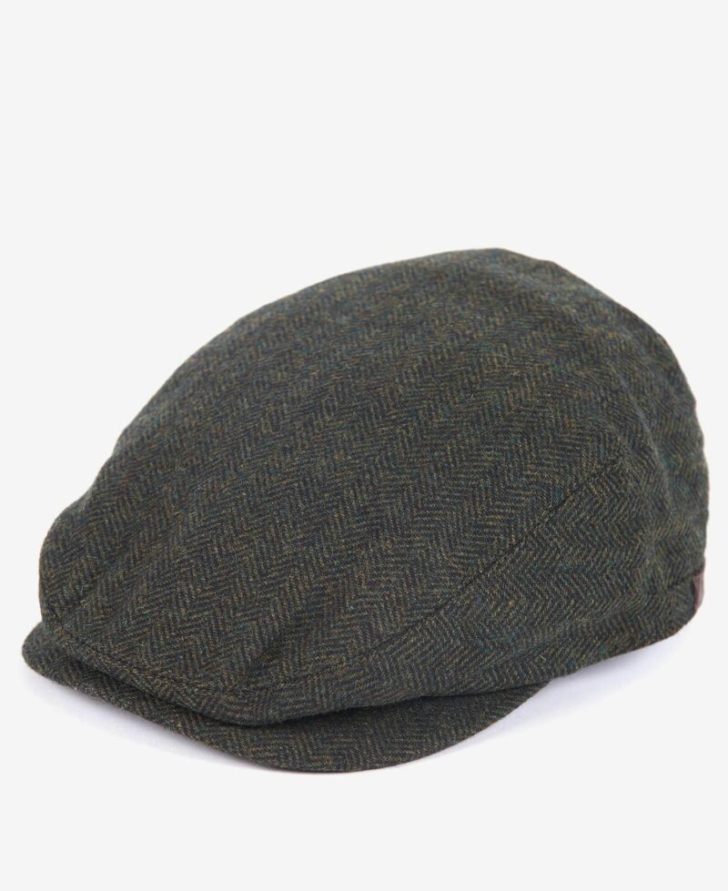 BARBOUR-BARLOW FLAT CAP-BBMHA0483MHA OLIVE M