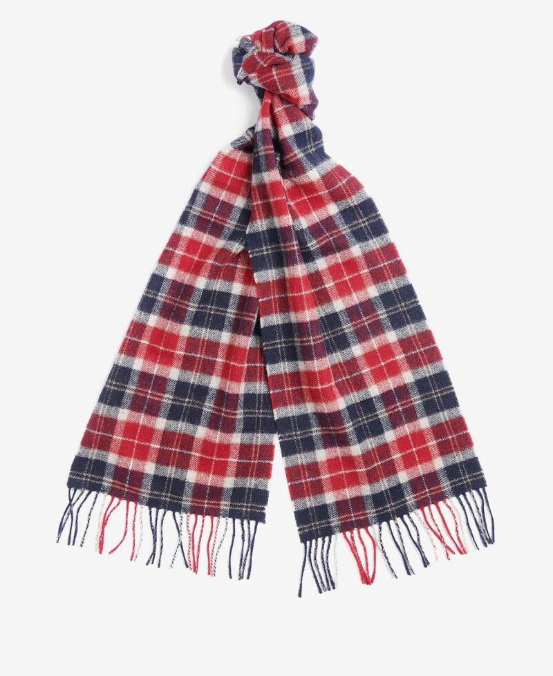 BARBOUR-SCIARPA TARTAN LAMBSWOOL-BBUSC0001USC1A4 CRANBERRY TU