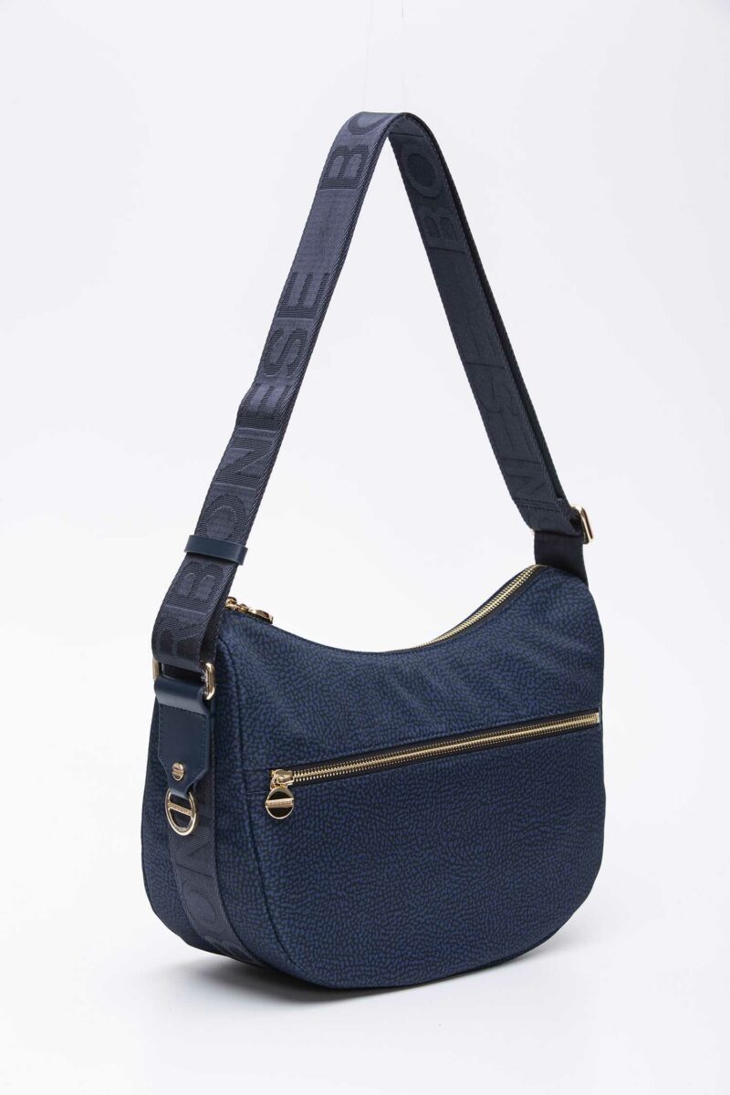 BORBONESE-LUNA BAG SMALL-BO934107I15P24 BLU TU