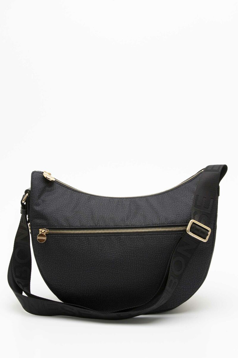 BORBONESE-LUNA BAG MIDDLE-BO934108I15A3 BLACK TU