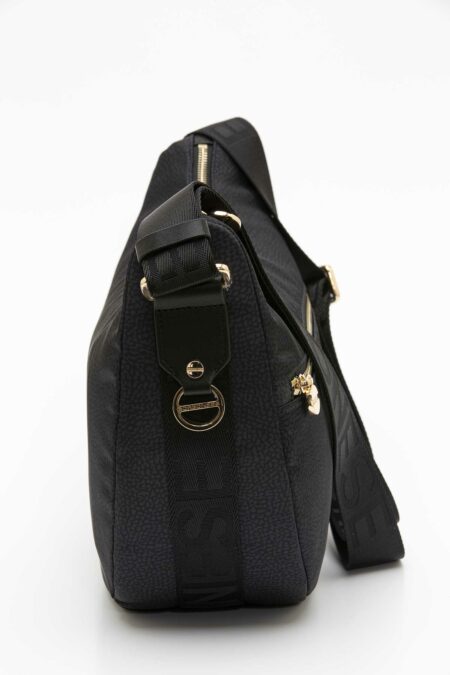 BORBONESE-LUNA BAG MIDDLE-BO934108I15A3 BLACK TU