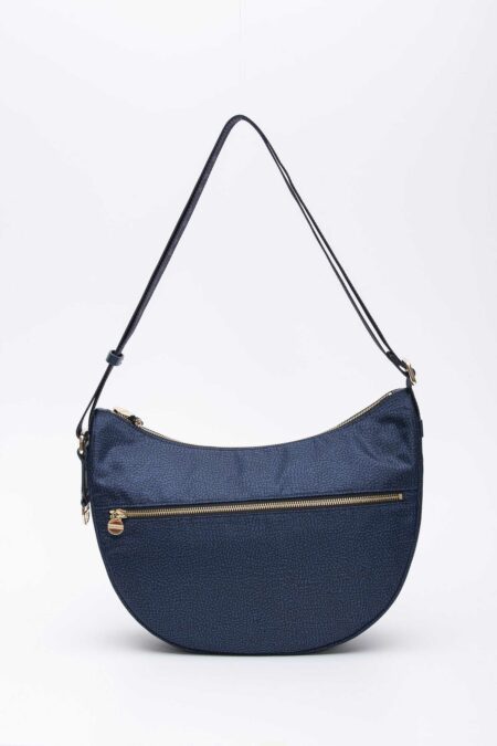 BORBONESE-LUNA BAG MIDDLE-BO934108I15P24 BLU TU